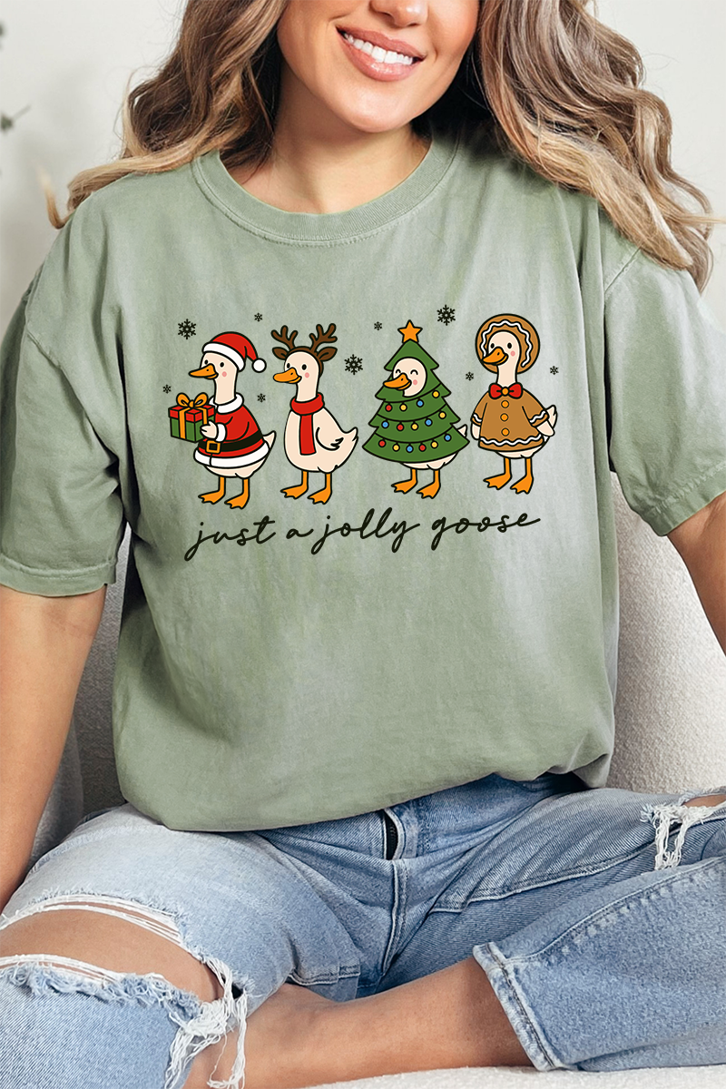 Just A Jolly Goose Comfort Colors Adult Ring-Spun Cotton Tee