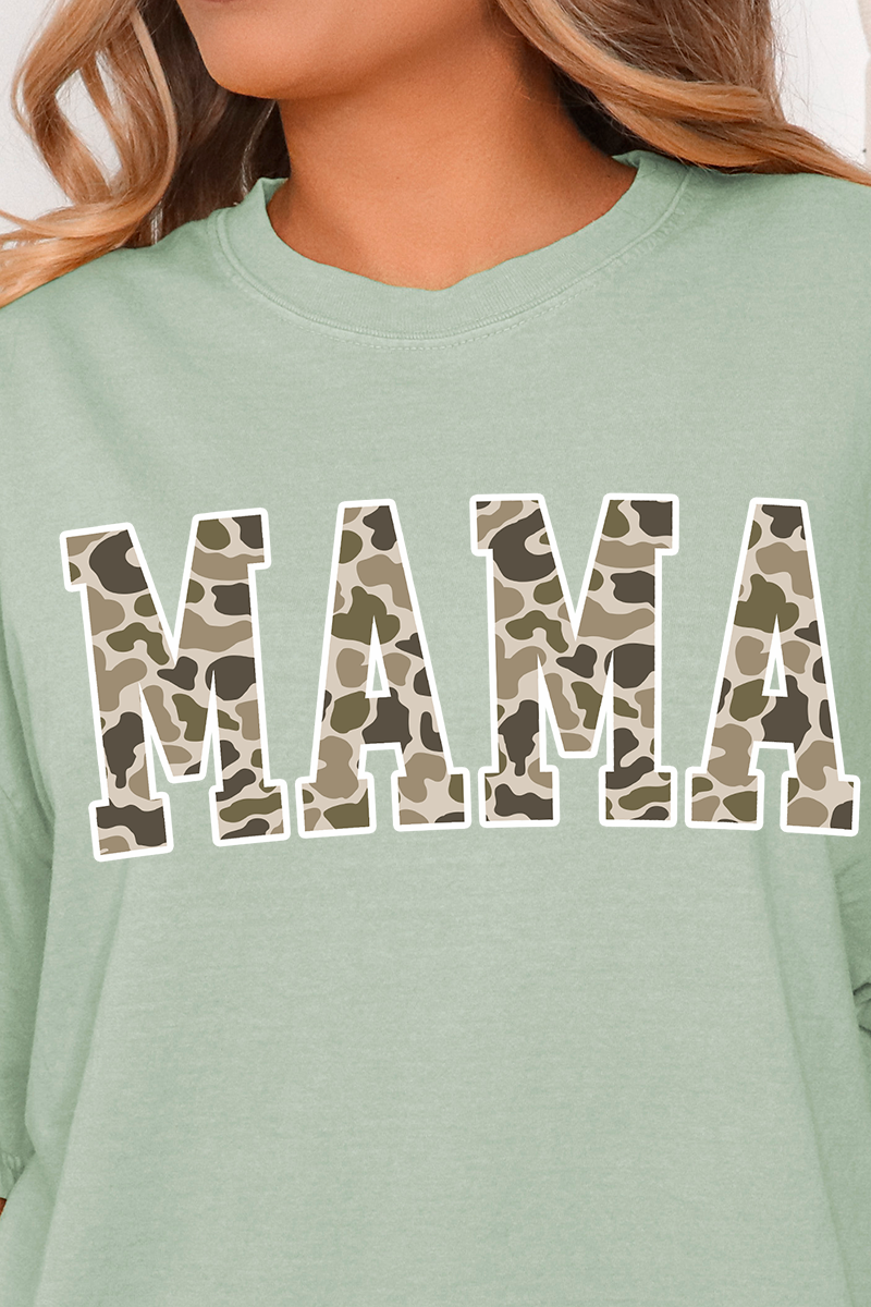 White Mama Camo Comfort Colors Adult Ring-Spun Cotton Tee