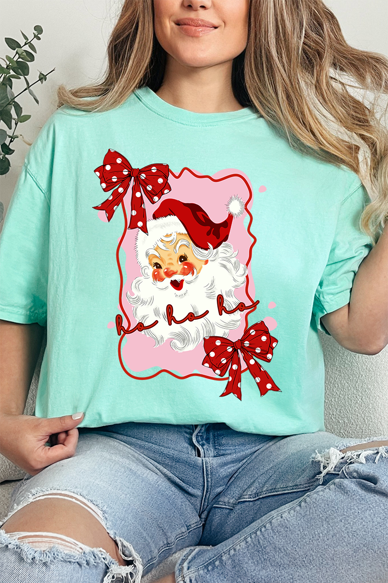 Preppy Santa Coquette Comfort Colors Adult Ring-Spun Cotton Tee