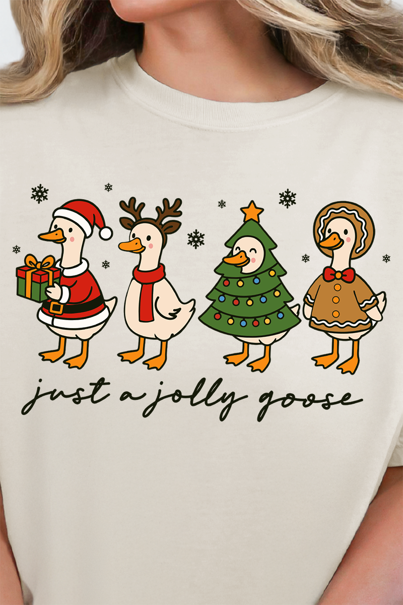 Just A Jolly Goose Comfort Colors Adult Ring-Spun Cotton Tee