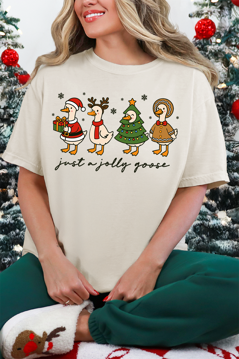 Just A Jolly Goose Comfort Colors Adult Ring-Spun Cotton Tee