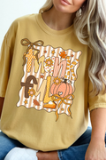 Thankful Doodle Coquette Comfort Colors Adult Ring-Spun Cotton Tee