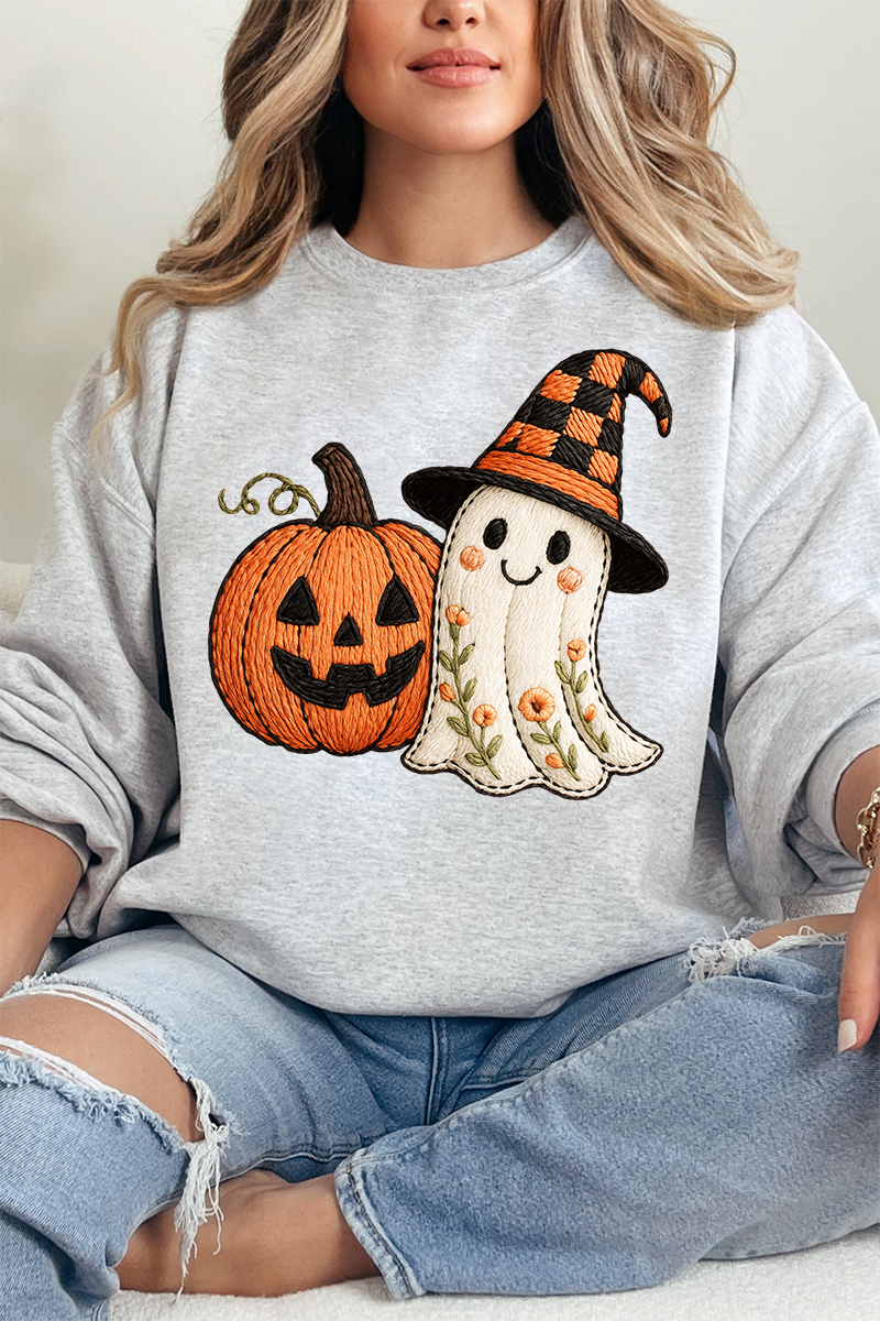 Boo-tiful Stitches Faux Embroidery Heavy-weight Crew product image 11