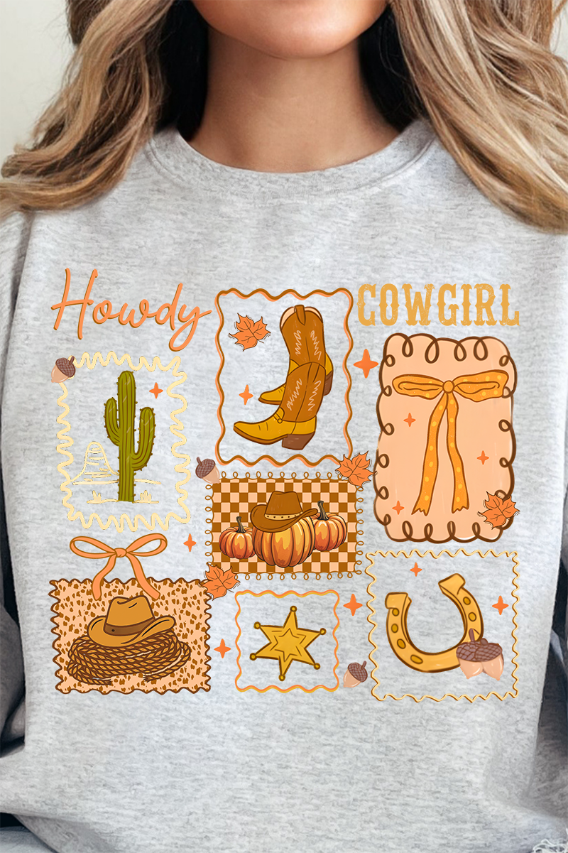 Howdy Fall, Cowgirl Heavy-weight Crew Sweatshirt product image 4