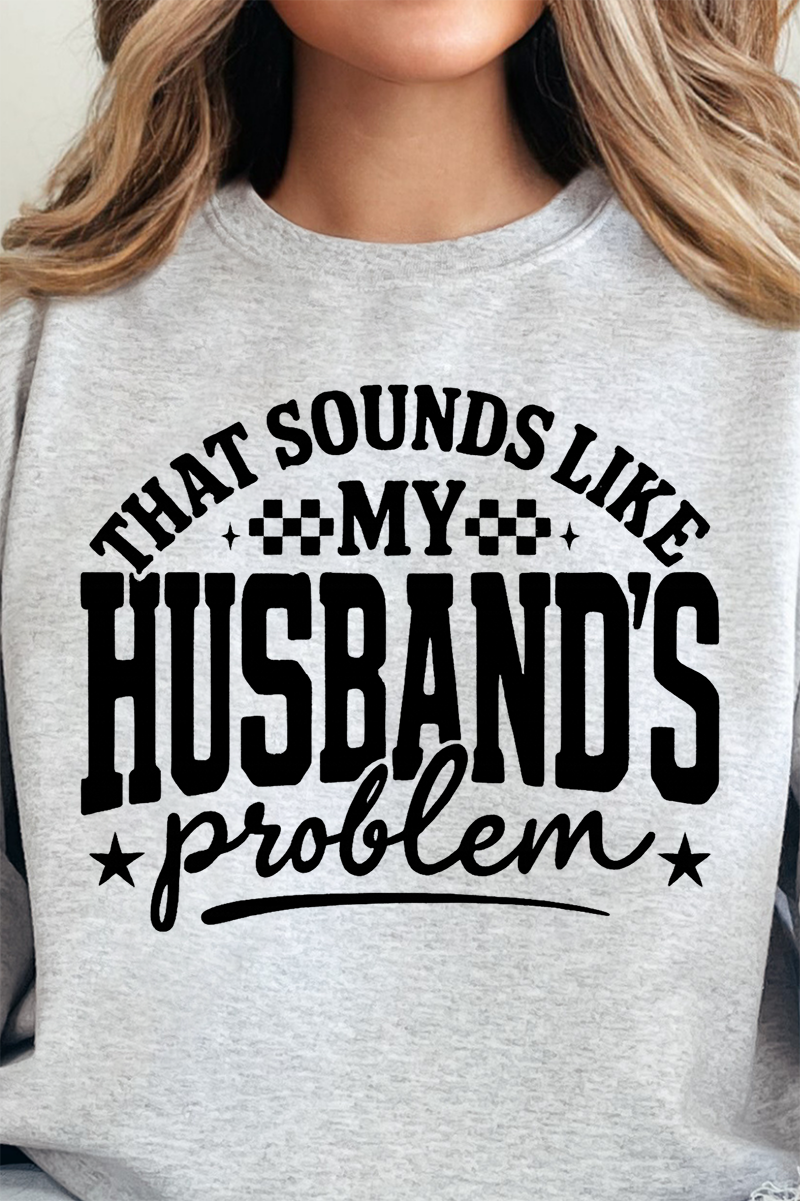Husband's Problem Heavy-weight Crew Sweatshirt product image 4