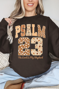 Floral Psalm 23 Heavy-weight Crew Sweatshirt product image 1