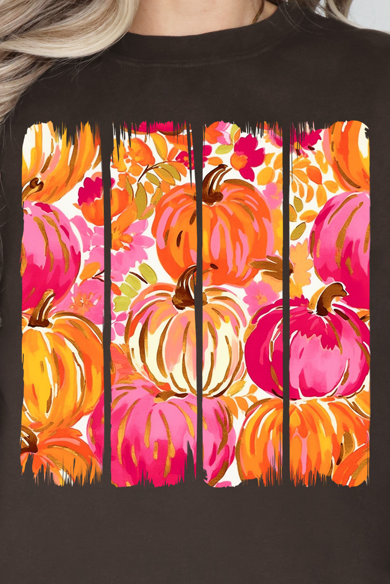 Preppy Pumpkin Brushstroke Heavy-weight Crew Sweatshirt product image 2