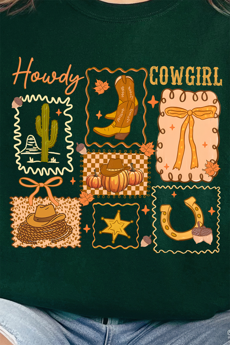 Howdy Fall, Cowgirl Heavy-weight Crew Sweatshirt product image 2