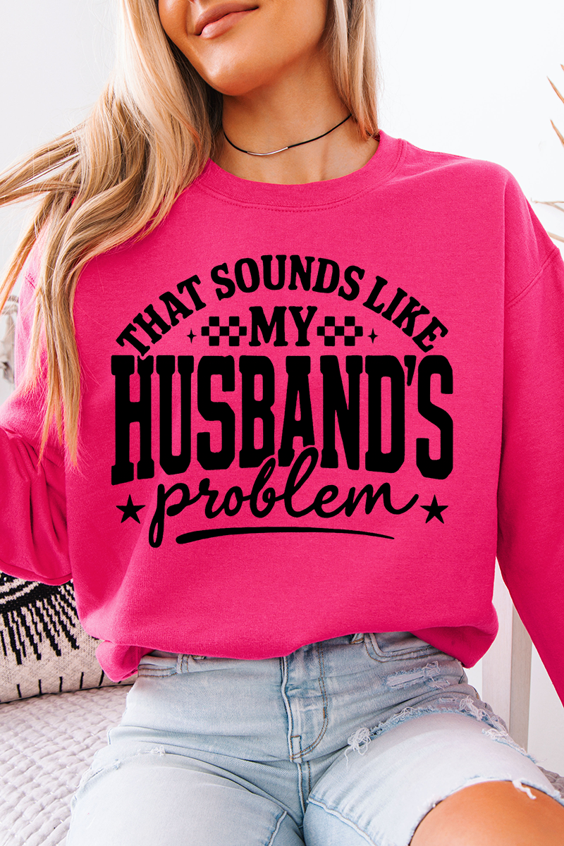 Husband's Problem Heavy-weight Crew Sweatshirt product image 1