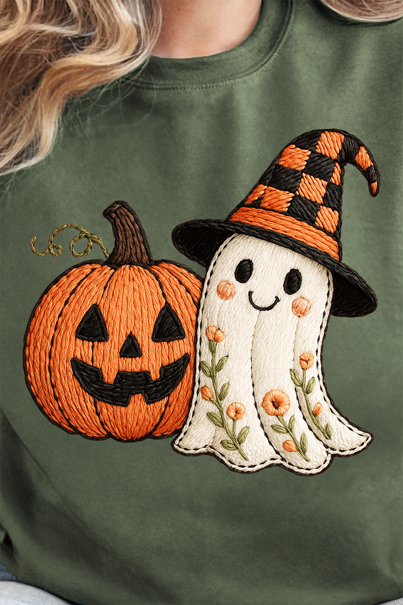 Boo-tiful Stitches Faux Embroidery Heavy-weight Crew product image 2