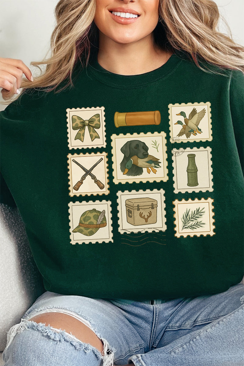 Hunting Stamps Heavy-weight Crew Sweatshirt product image 1