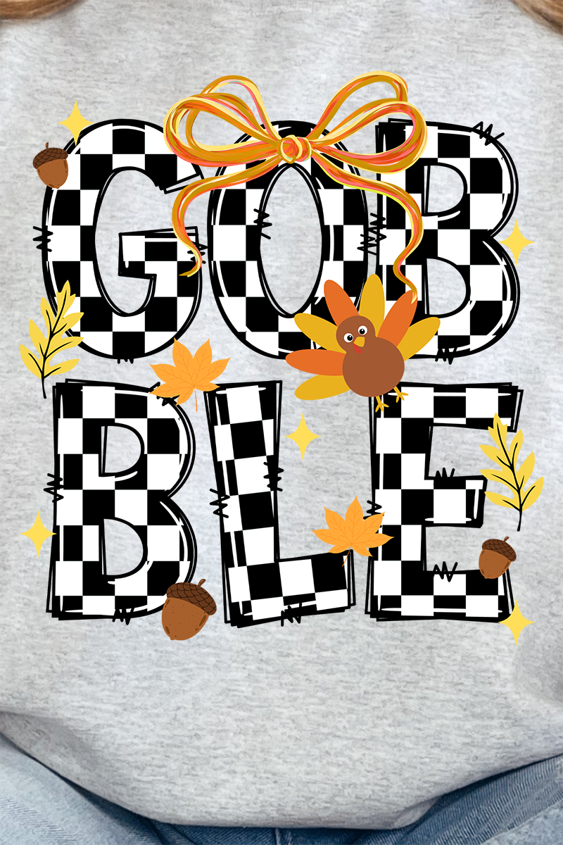 Checkered Gobble Coquette Unisex NuBlend Crew Sweatshirt product image 4