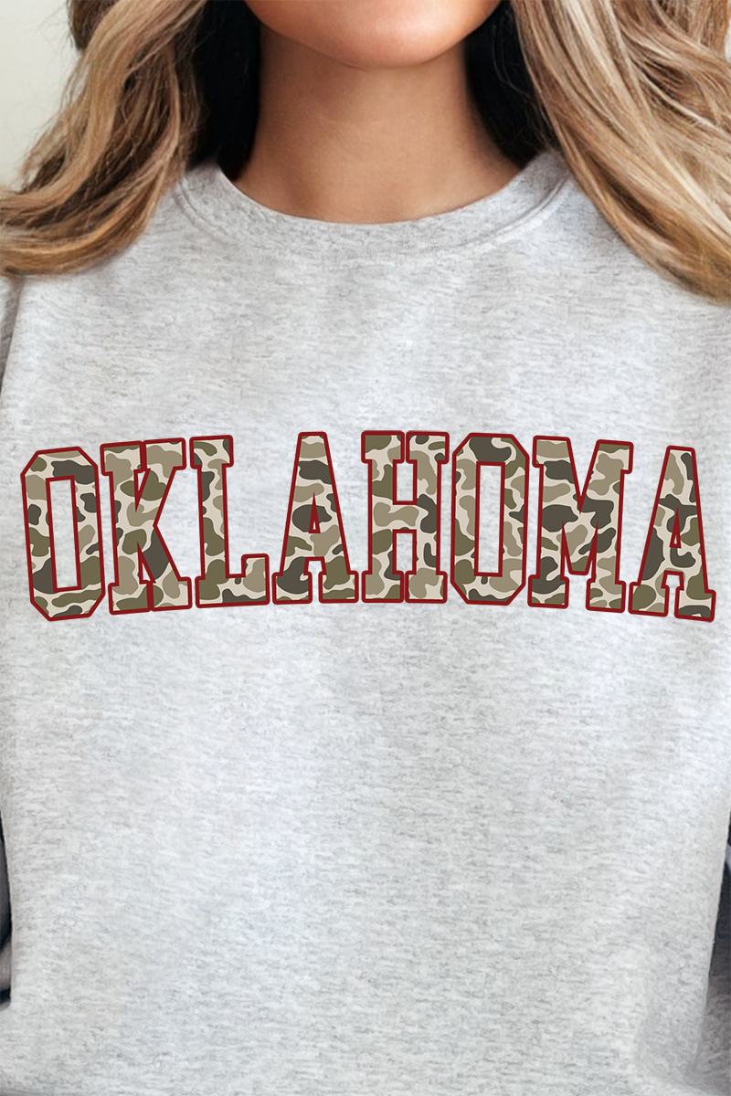 Crimson Oklahoma Camo Unisex NuBlend Crew Sweatshirt product image 6