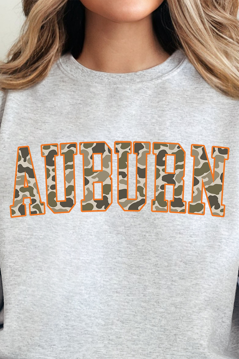 Orange Auburn Camo Unisex NuBlend Crew Sweatshirt product image 2