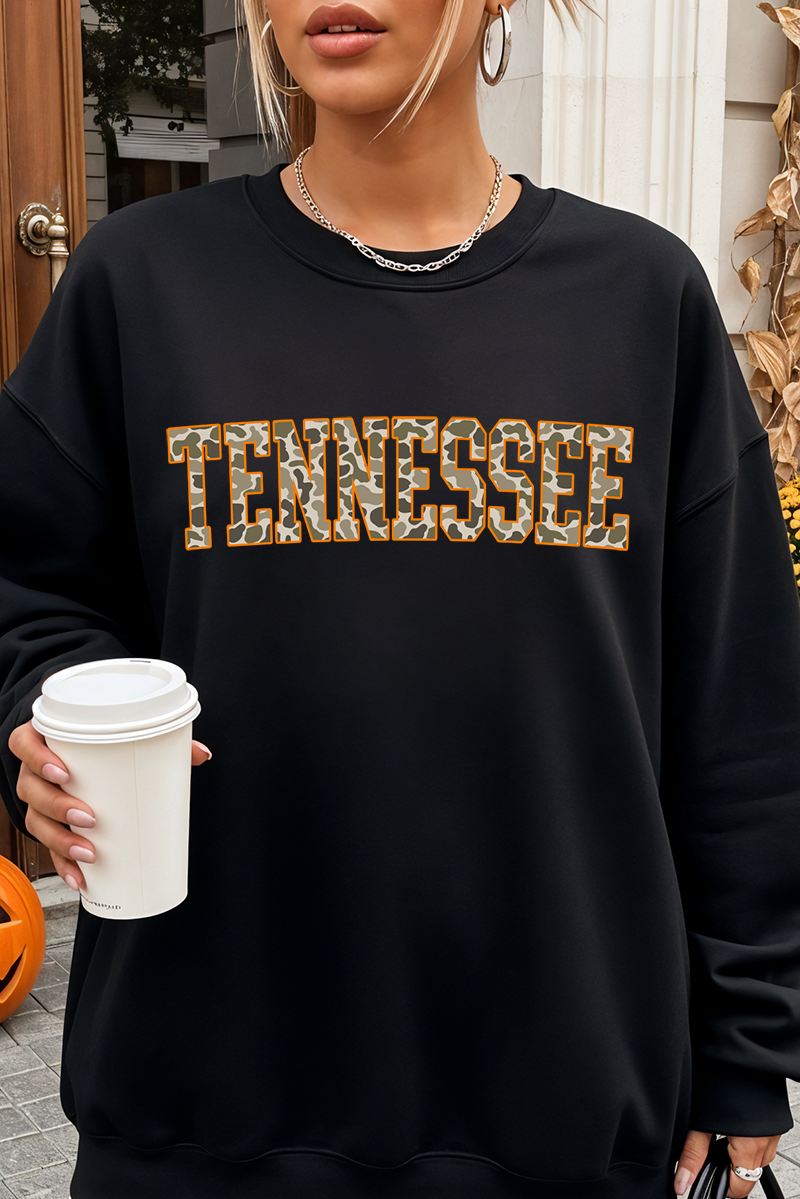 Orange Tennessee Camo Unisex NuBlend Crew Sweatshirt product image 1