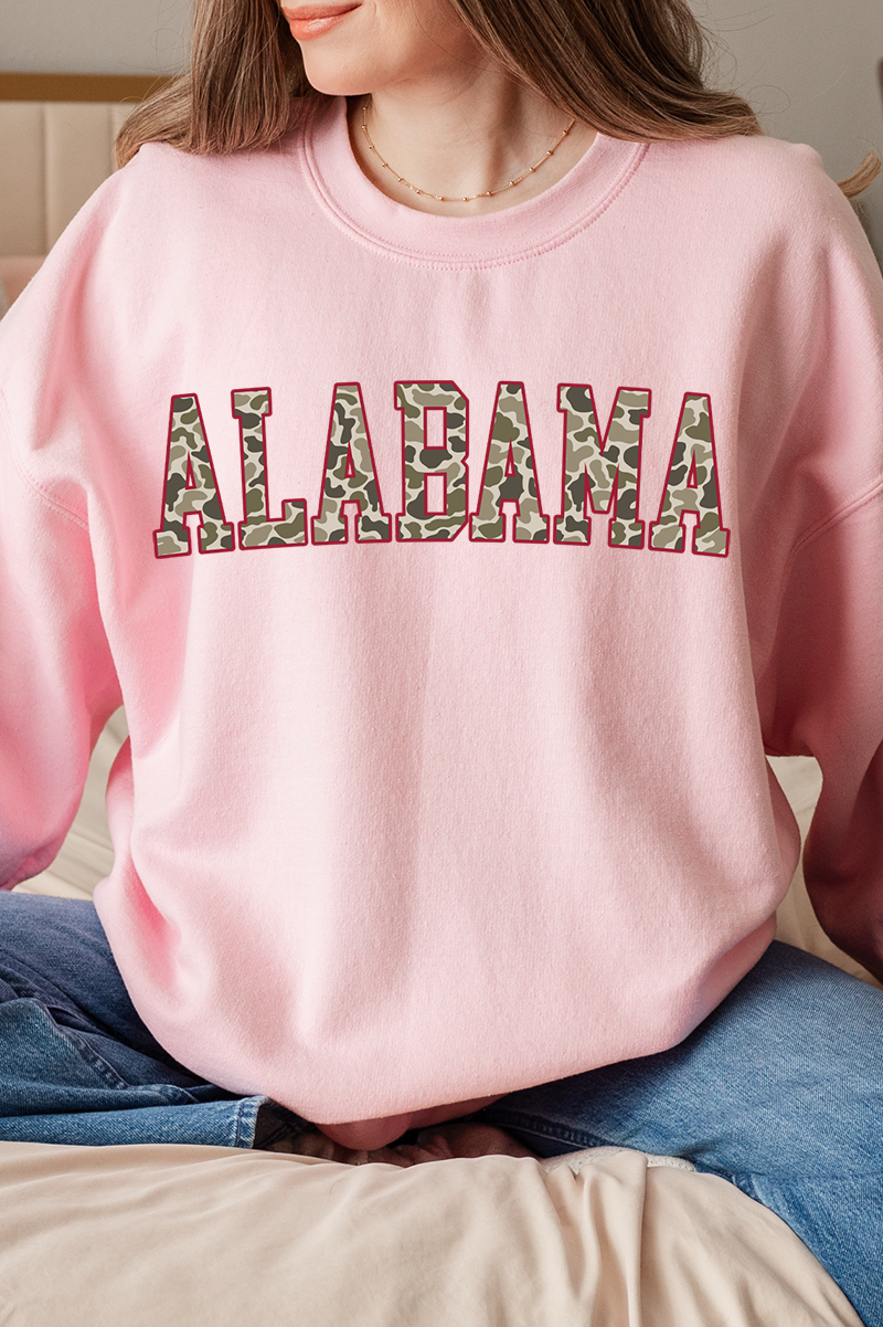 Crimson Alabama Camo Unisex NuBlend Crew Sweatshirt product image 1
