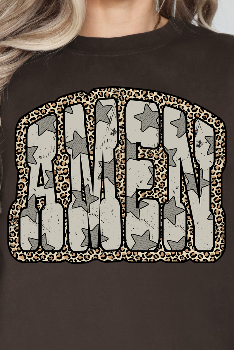 Leopard Star Amen Unisex NuBlend Crew Sweatshirt product image 2