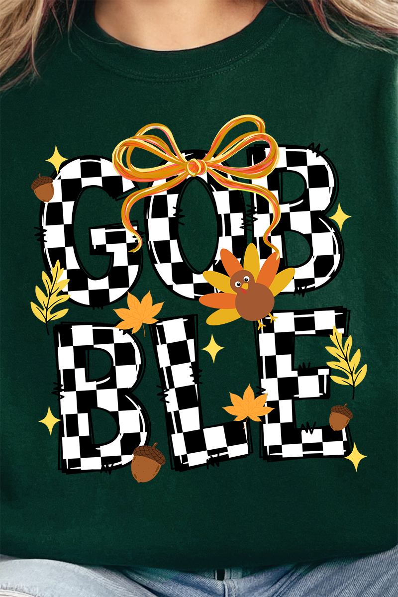 Checkered Gobble Coquette Unisex NuBlend Crew Sweatshirt product image 2