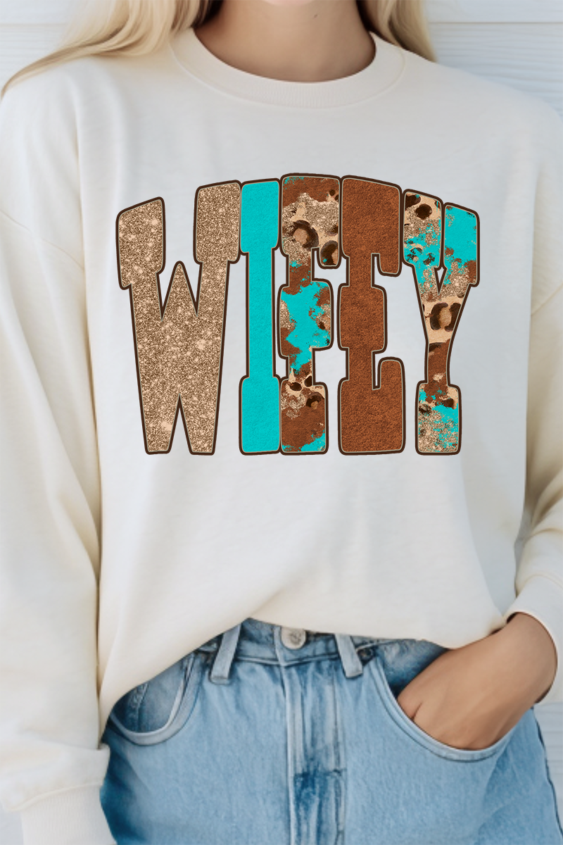 Leopard Love Wifey Unisex NuBlend Crew Sweatshirt product image 1
