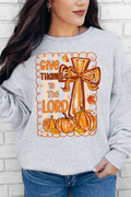 Coquette Cross Give Thanks Unisex NuBlend Crew Sweatshirt product image 1