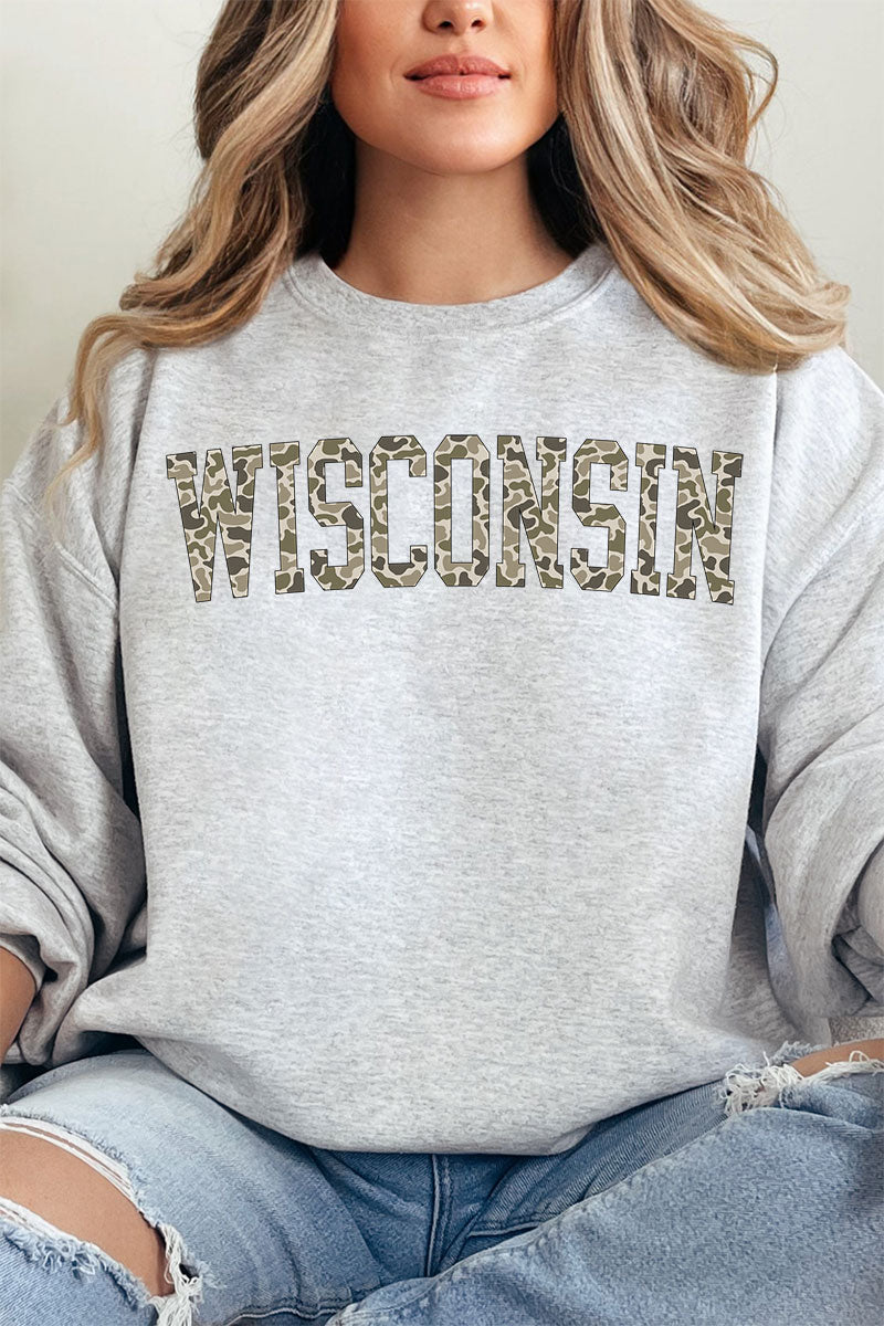 Camo Wisconsin Unisex NuBlend Crew Sweatshirt product image 9
