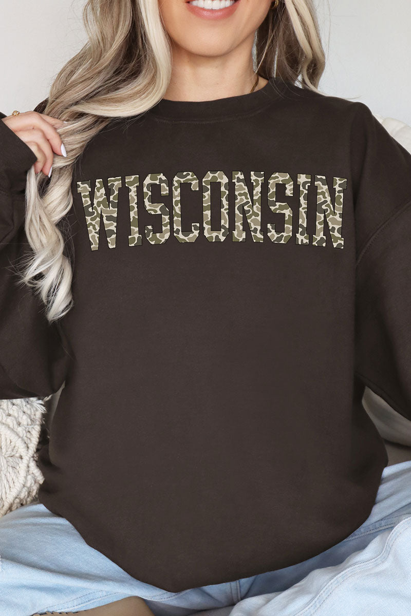Camo Wisconsin Unisex NuBlend Crew Sweatshirt product image 1