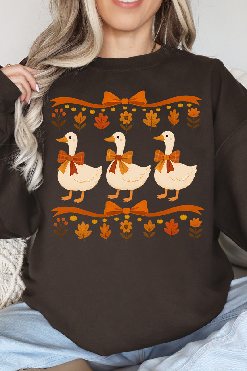 Fall Geese Girls Unisex NuBlend Crew Sweatshirt product image 1