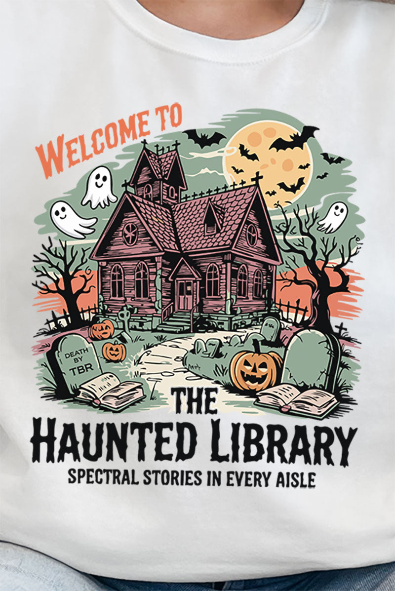 Haunted Library Unisex NuBlend Crew Sweatshirt product image 2