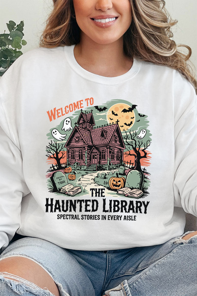 Haunted Library Unisex NuBlend Crew Sweatshirt product image 1