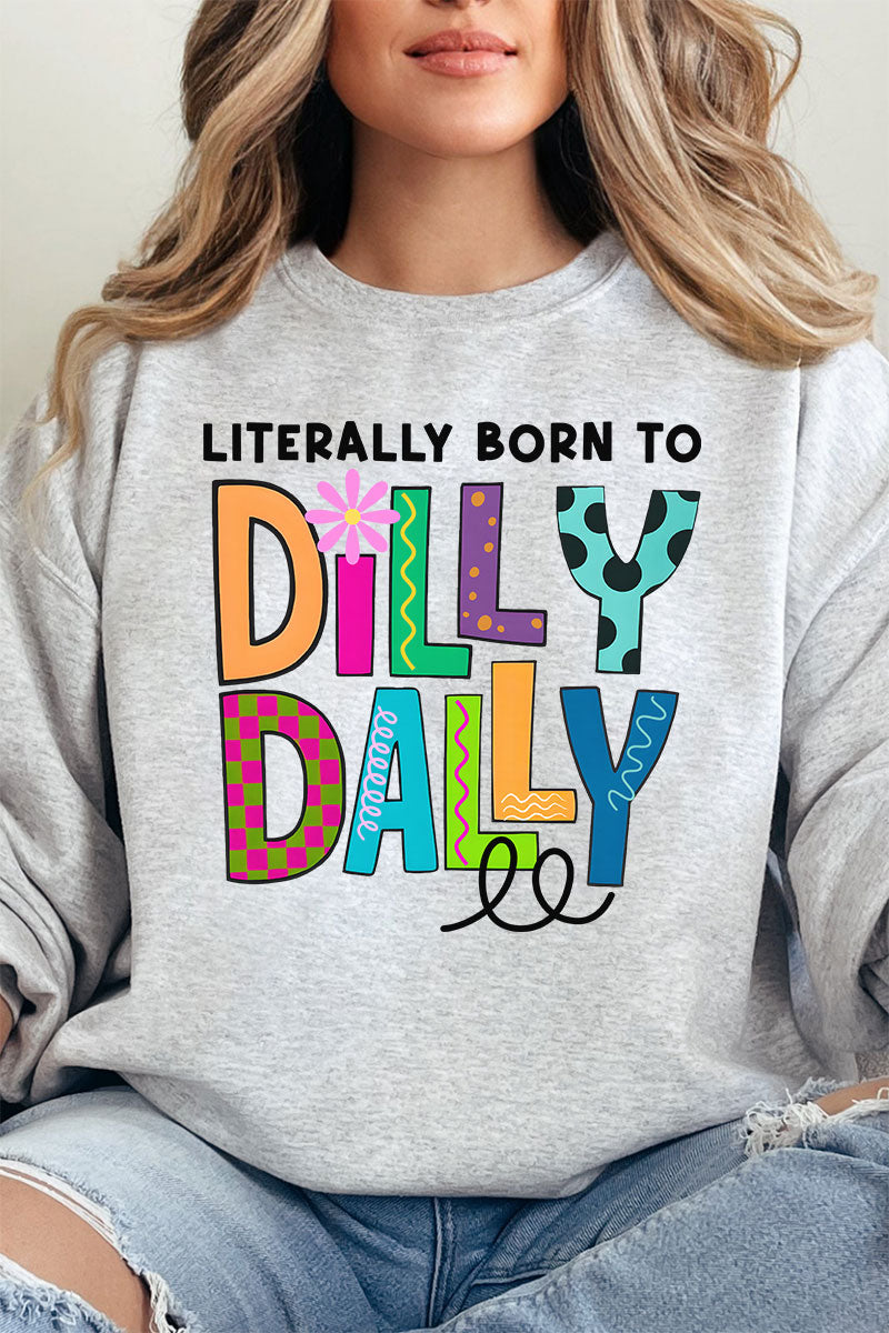Literally Born To Dilly Dally Unisex NuBlend Crew Sweatshirt product image 12