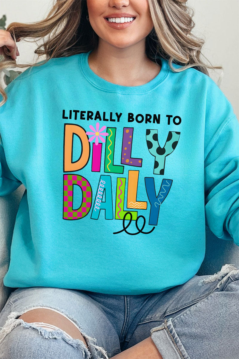 Literally Born To Dilly Dally Unisex NuBlend Crew Sweatshirt product image 1