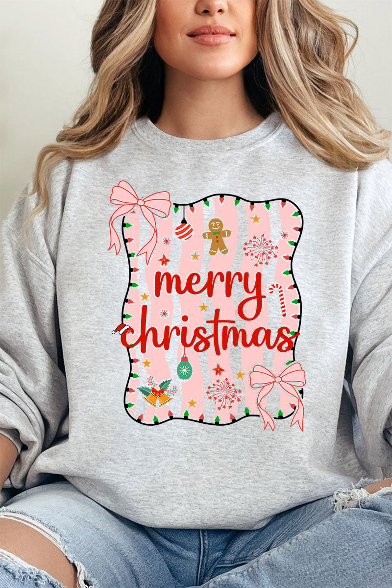 Merry Christmas Doodle Coquette Unisex NuBlend Crew product image 5