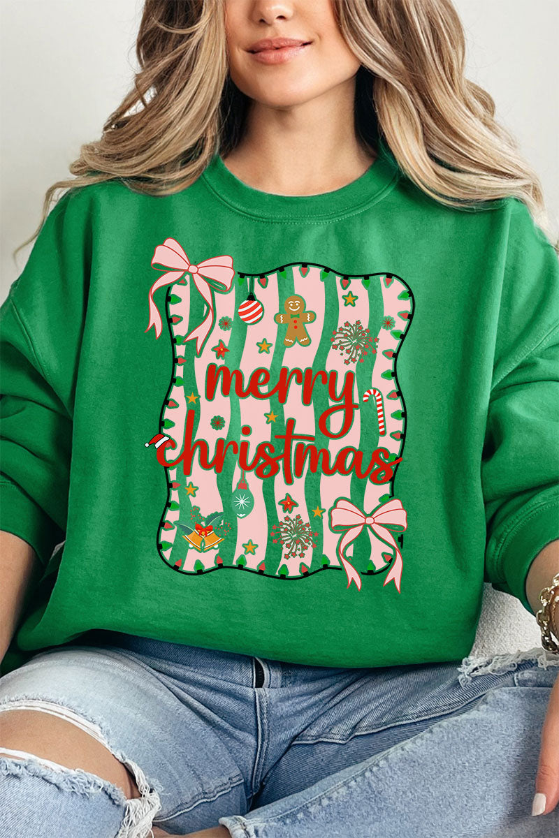 Merry Christmas Doodle Coquette Unisex NuBlend Crew product image 1