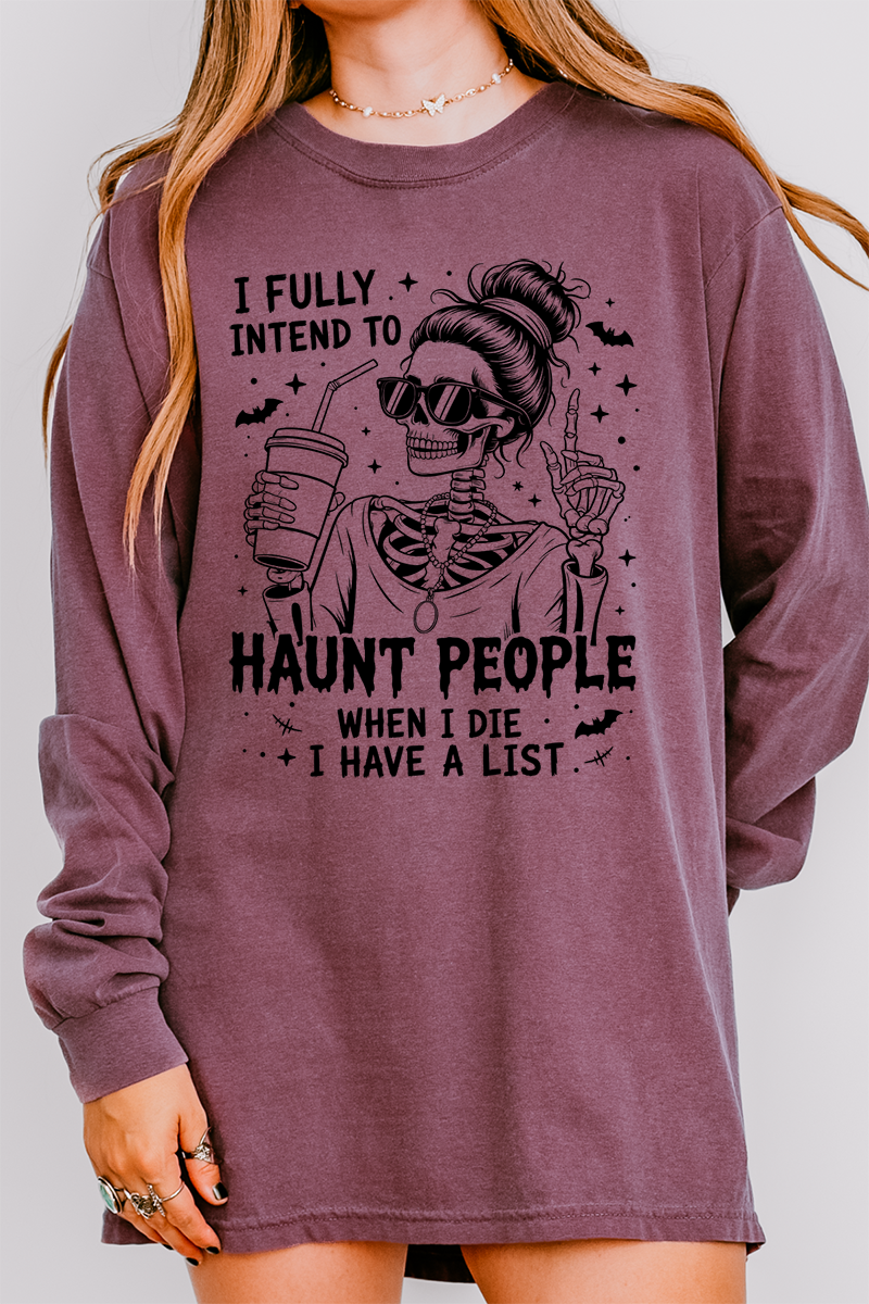 Haunt People Comfort Colors Heavyweight Long T-Shirt product image 1