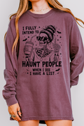 Haunt People Comfort Colors Heavyweight Long T-Shirt product image 1