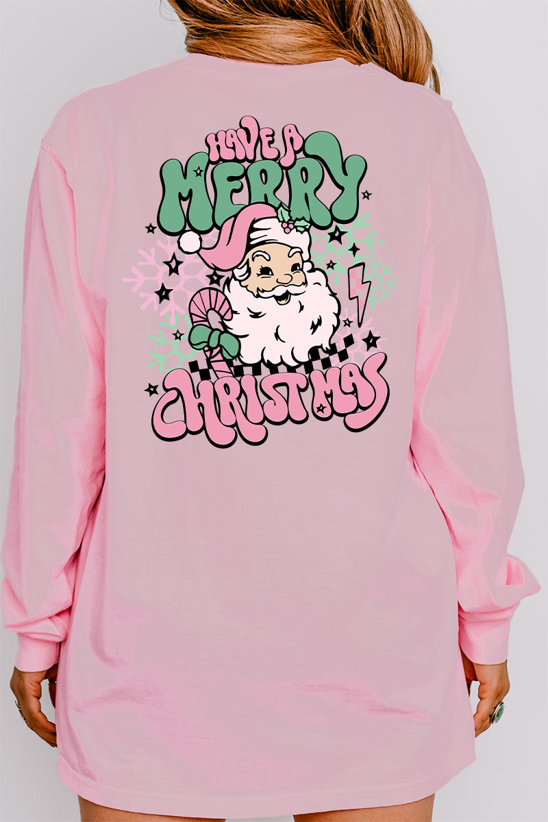 Groovy Merry Christmas Front & Back Design Comfort Colors product image 9