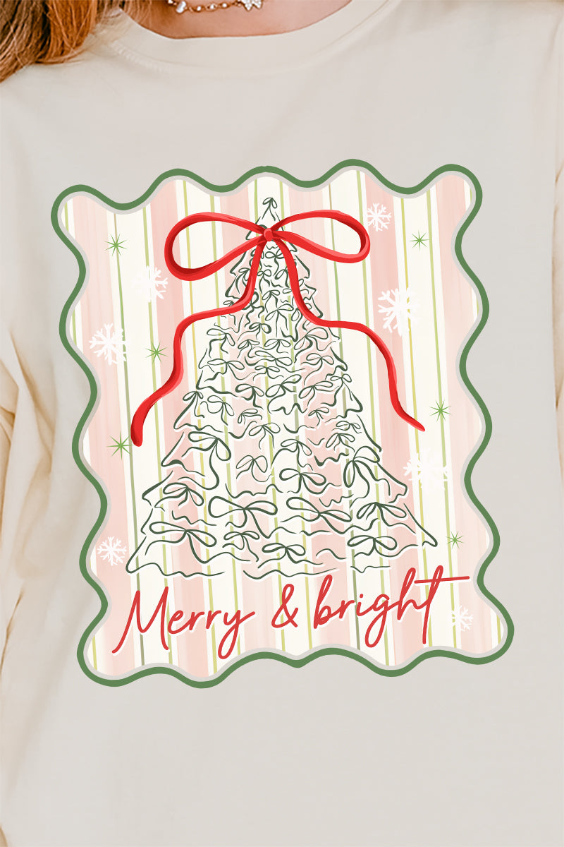 Merry & Bright Coquette Tree Comfort Colors Heavyweight product image 2