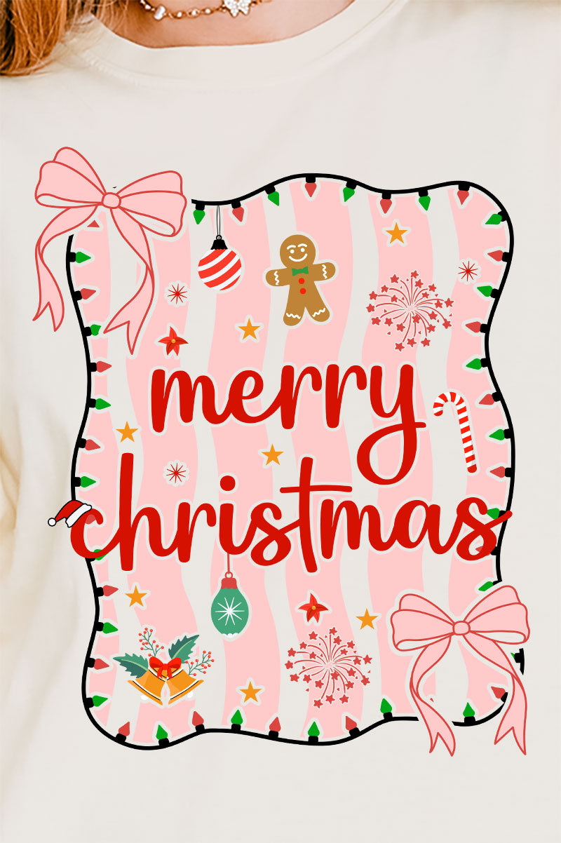 Merry Christmas Doodle Coquette Comfort Colors Heavyweight product image 2