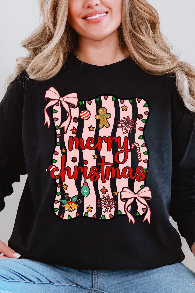 Merry Christmas Doodle Coquette Comfort Colors Heavyweight product image 3