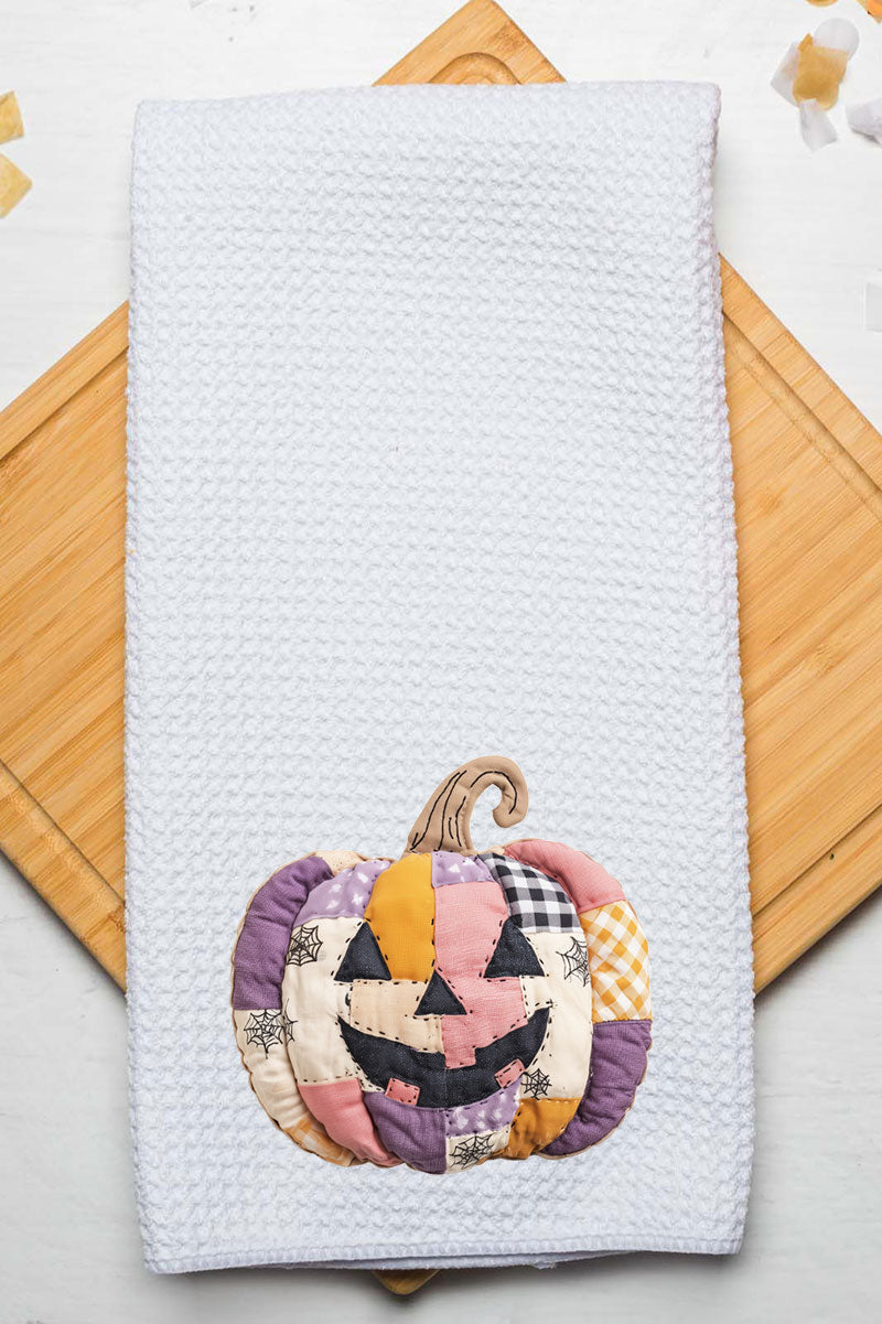 Patch O'Lantern Waffle Kitchen Towel