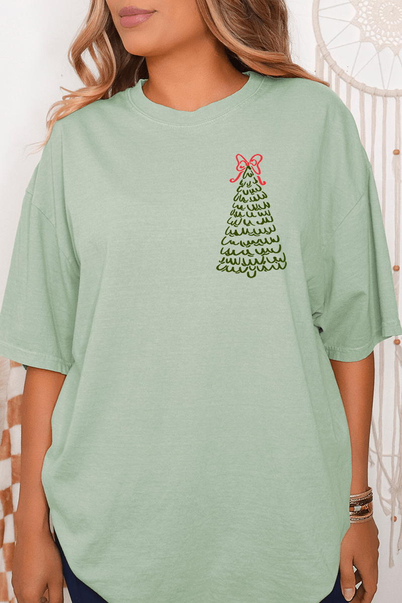 Christmas, Please Front & Back Comfort Colors Adult Ring-Spun Cotton Tee