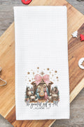 Coquette The Greatest Gift Of All Waffle Kitchen Towel